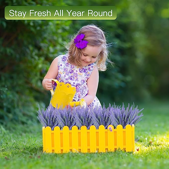 A granel, 8 Uds., flores de lavanda para exteriores, flores y plantas artificiales, arbustos de imitación resistentes a los rayos UV, decoración de vegetación, exterior, interior, venta al por mayor