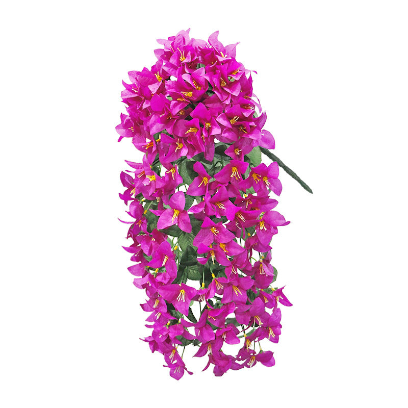 Bulk Bougainvillea Hanging Bush Artificial Flowers Plants for Outdoors Trailing Vines UV Resistant Autumn Decor Wholesale