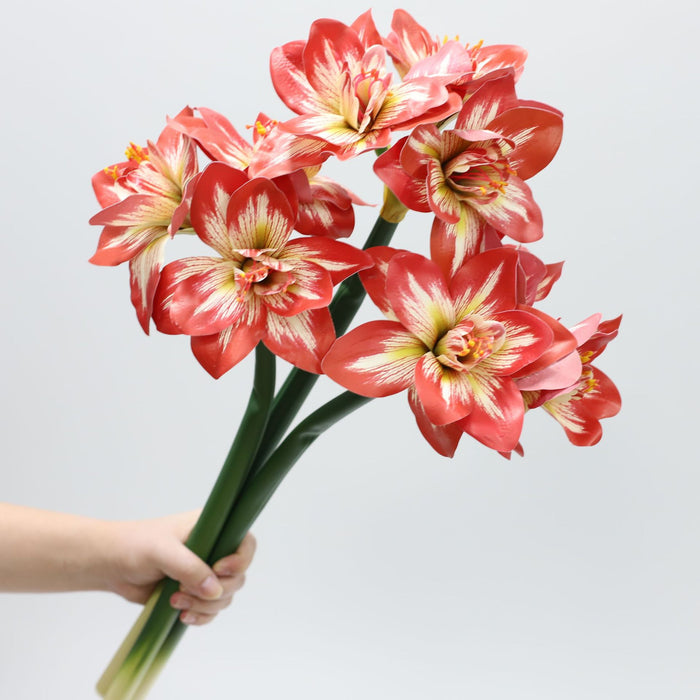 Premium Real Touch Amaryllis Stem Spring Flowers Wholesale