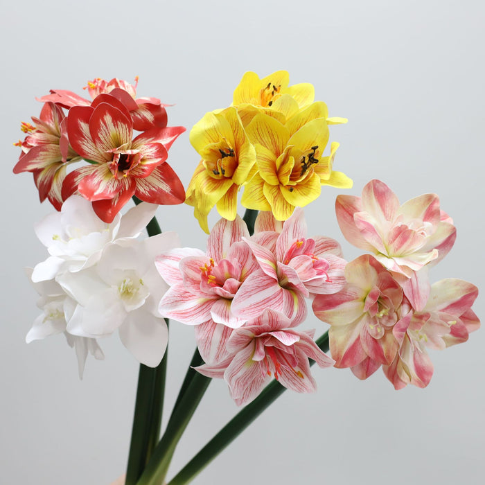 Premium Real Touch Amaryllis Stem Spring Flowers Wholesale