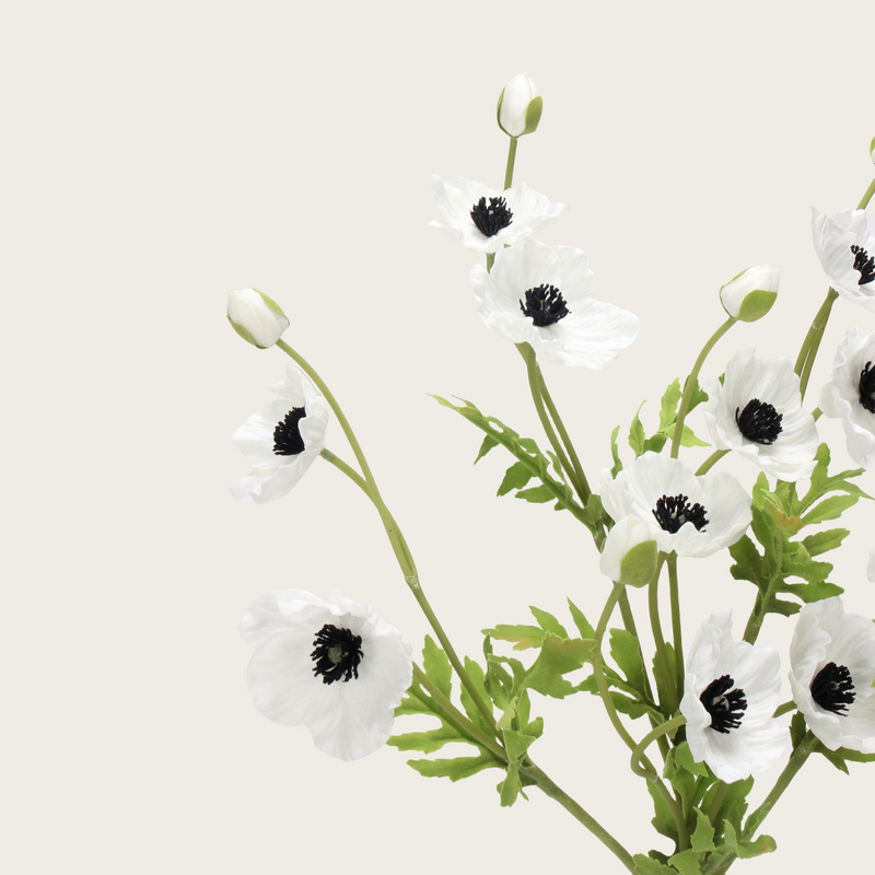 Premium Real Touch Poppy Flower Stem - 14"