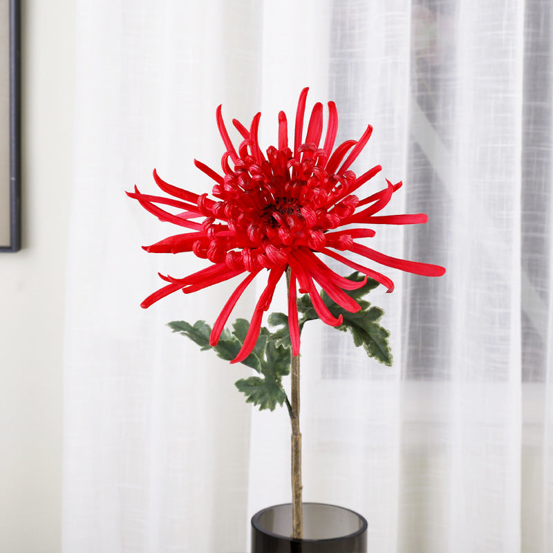 Premium 28.3" Real Touch Spide Mum - Lifelike Floral Arrangements for Weddings & Home Decor