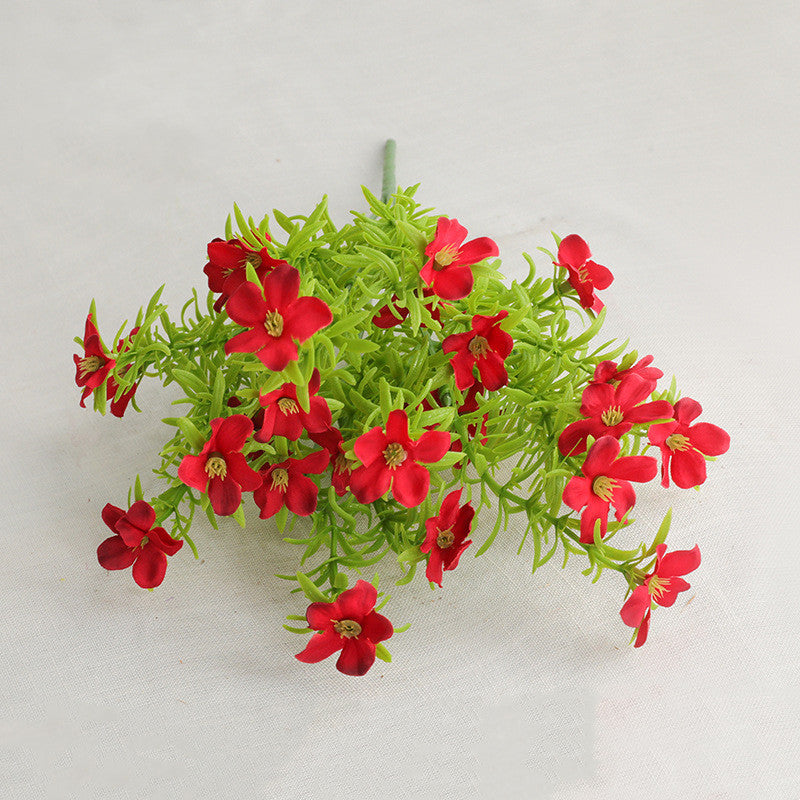 Bulk 11" UV-Resistant Artificial Wildflowers Bush for Outdoor Decor Wholesale