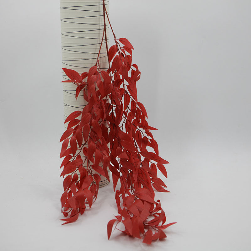 Bulk 39" Realistic Artificial Hanging Willow Leaf Twig Vines for Decoration Wholesale