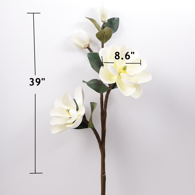 Bulk 39" Extra Tall Magnolia Stems Real Touch Artificial Spring Flowers Wholesale