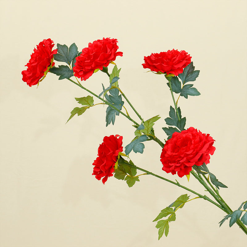 Bulk Extra Tall 50” Large Artificial Peony Flowers - Silk Faux Peonies for Home Decoration, Wedding, Living Room & Table Centerpieces Wholesale