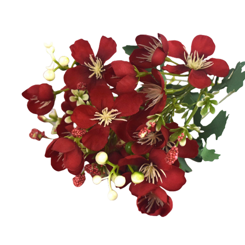 Bulk 13" Small Cherry Blossom Bush Artificial Cherry Flowers Wholesale