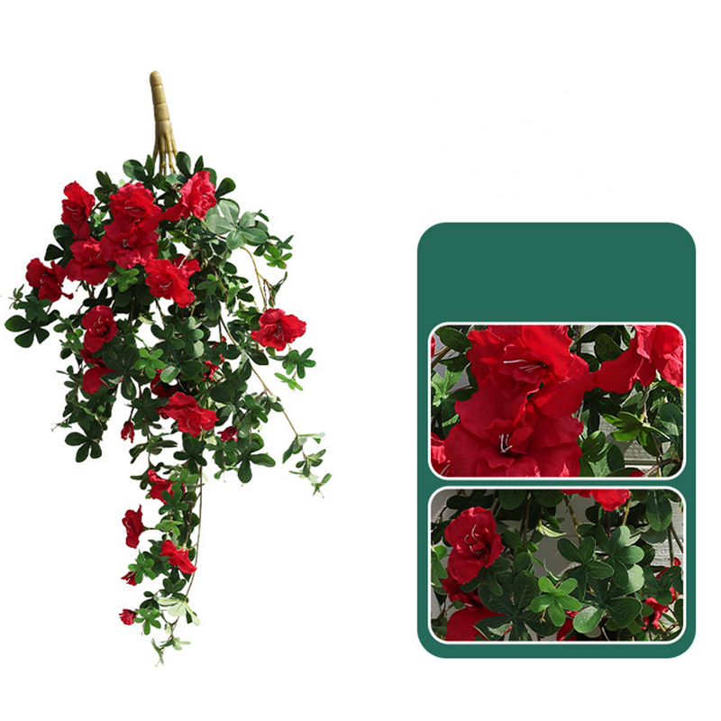 Bulk 40" Faux Hanging Azalea Bushy Flowers UV Resistant for Outdoors Wholesale