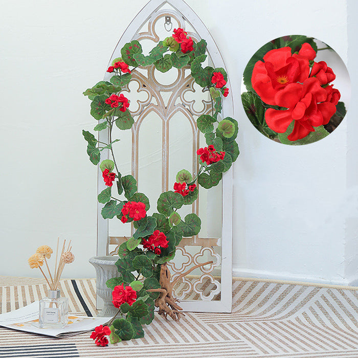 Bulk 6FT Artificial Begonia Garland Flowers for Mirror Wholesale