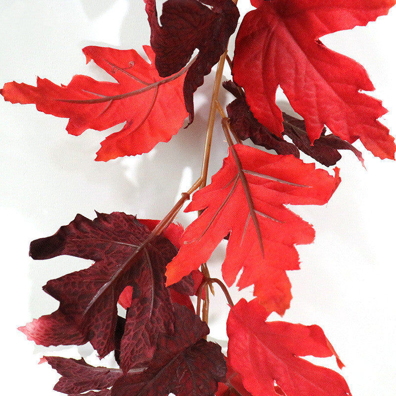 Bulk 70" Fall Plum Red Vines Autumn Maple Leaves Fall Decor Wholesale
