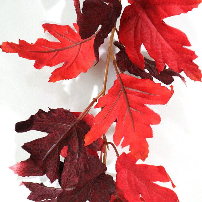 Bulk 70" Fall Plum Red Vines Autumn Maple Leaves Fall Decor Wholesale