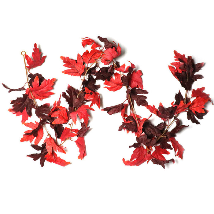 Bulk 70" Fall Plum Red Vines Autumn Maple Leaves Fall Decor Wholesale