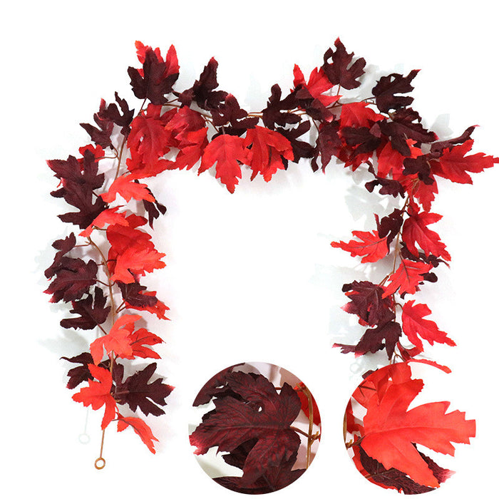 Bulk 70" Fall Plum Red Vines Autumn Maple Leaves Fall Decor Wholesale