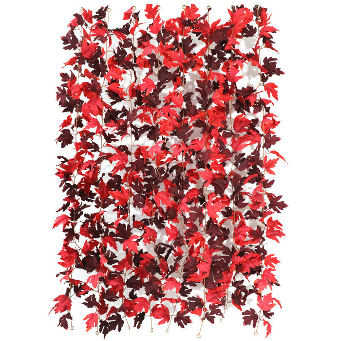 Bulk 70" Fall Plum Red Vines Autumn Maple Leaves Fall Decor Wholesale