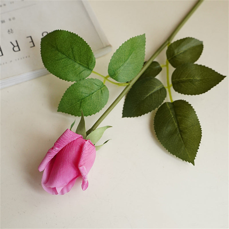 Bulk 21" Real Touch Rose Buds Stems Fake Rose Arrangements Wholesale