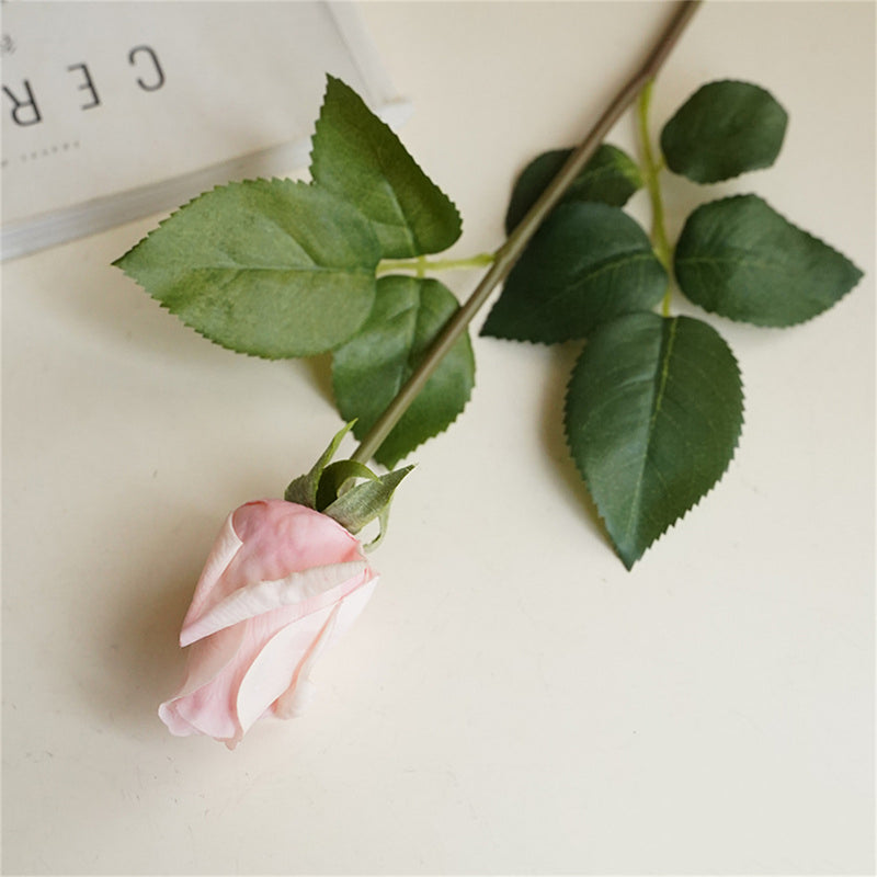 Bulk 21" Real Touch Rose Buds Stems Fake Rose Arrangements Wholesale