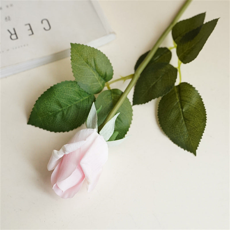 Bulk 21" Real Touch Rose Buds Stems Fake Rose Arrangements Wholesale