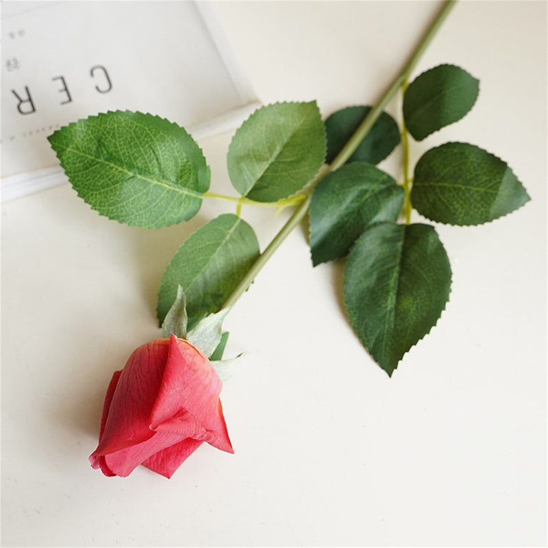 Bulk 21" Real Touch Rose Buds Stems Fake Rose Arrangements Wholesale