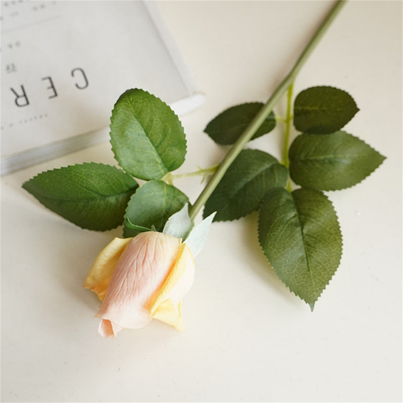 Bulk 21" Real Touch Rose Buds Stems Fake Rose Arrangements Wholesale