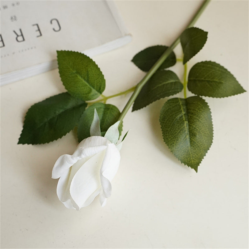 Bulk 21" Real Touch Rose Buds Stems Fake Rose Arrangements Wholesale