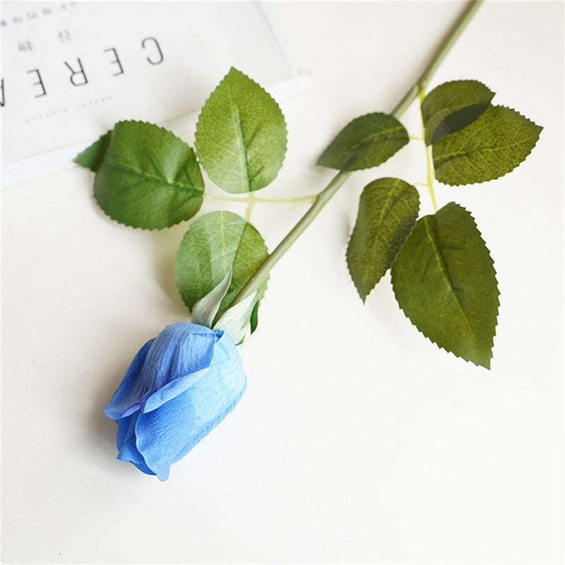 Bulk 21" Real Touch Rose Buds Stems Fake Rose Arrangements Wholesale