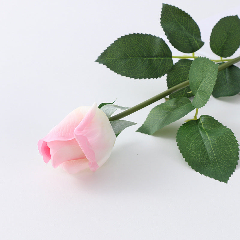 Bulk 21" Real Touch Rose Buds Stems Fake Rose Arrangements Wholesale