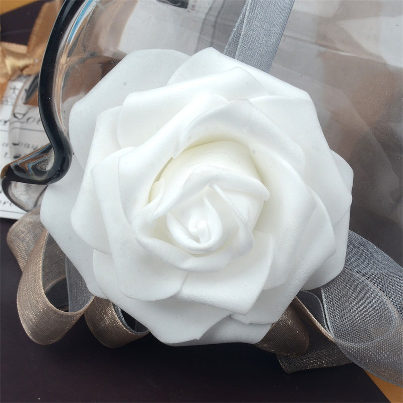 Clearance Bulk Rose Foam Heads Artificial Flowers for Crafts Wedding Wholesale