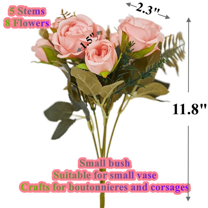 Bulk 11 Inch Mini Rose Bush Stems Fall Decorations Wedding Flowers Wholesale