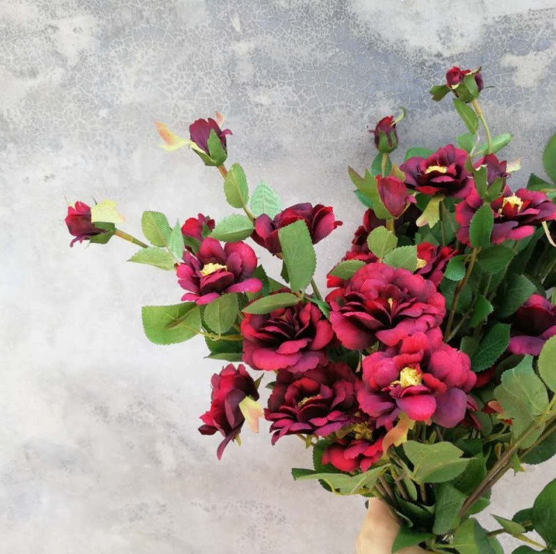 Bulk Rose Iceberg Stems Spray Silk Floral Artificial Wholesale