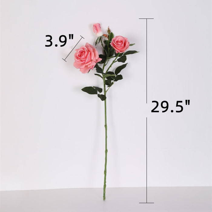 Bulk 29.5 inches Tall Rose Spray Stems Real Touch Flowers Artificial Wholesale