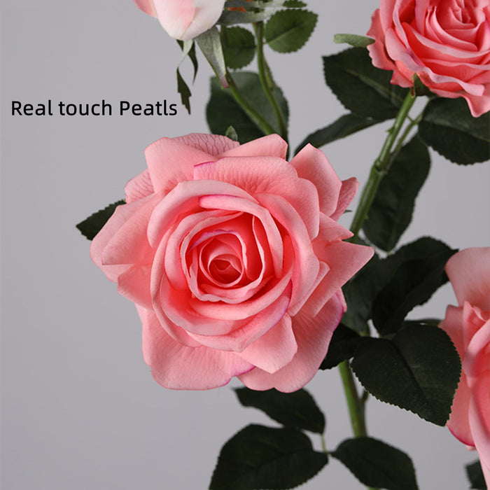 Bulk 29.5 inches Tall Rose Spray Stems Real Touch Flowers Artificial Wholesale