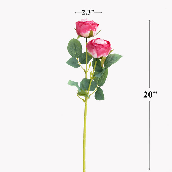 Bulk 20" Round Peony Spray Branch Stems Artificial Silk Flowers Wholesale