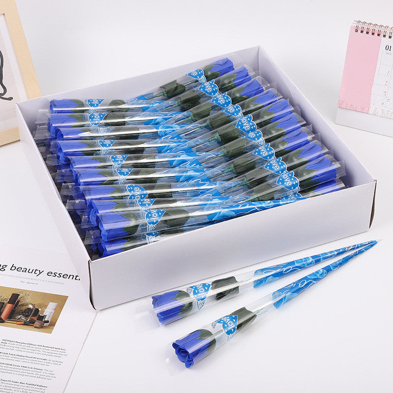 Bulk 60pcs Soap Rose Flower Box Valentine's Day Gifts Mother's Day Gifts Wedding Favors Wholesale