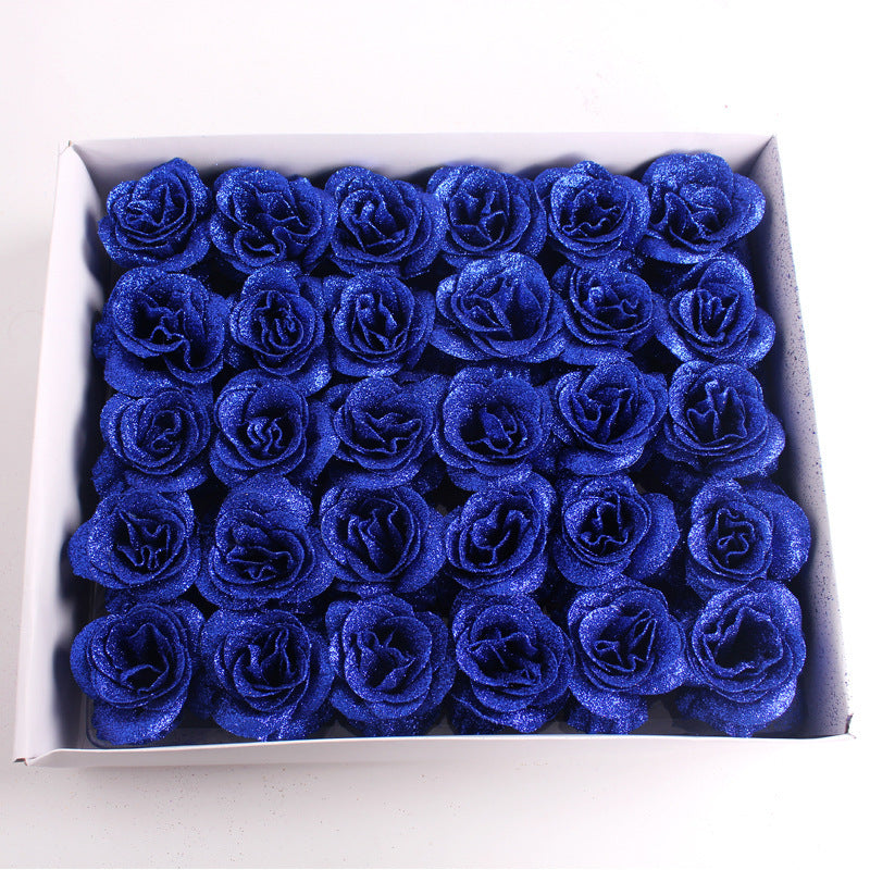 Bulk 30pcs DIY Glitter Roses Bouquet Perfect For Anniversary Weddings Wholesale