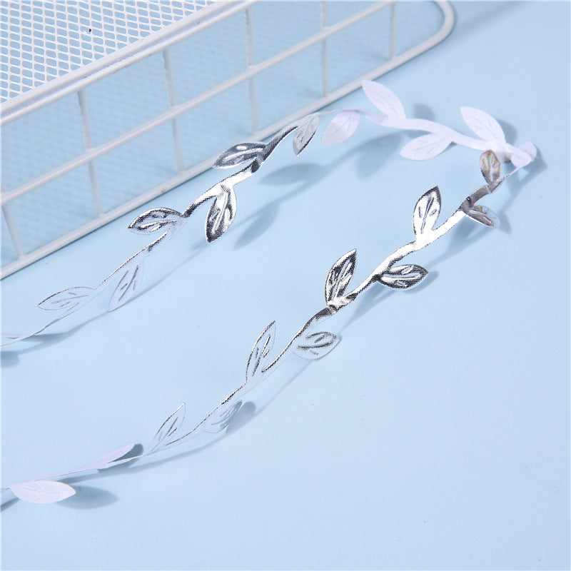 Bulk 32Ft Leaves Ribbon Fake Ivy Leaf Garland for DIY Wedding Party Craft Wall Decoration