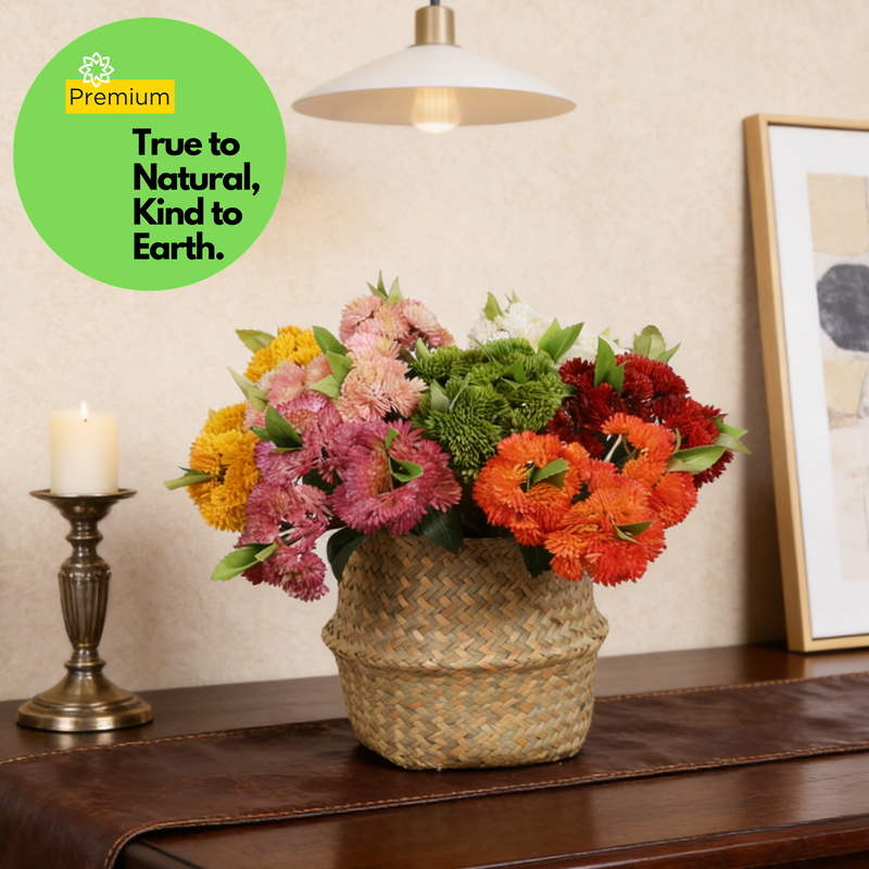 Premium 11.4" Real Touch Fruit Seeds Stems - Lifelike Floral Arrangements for Weddings & Home Decor