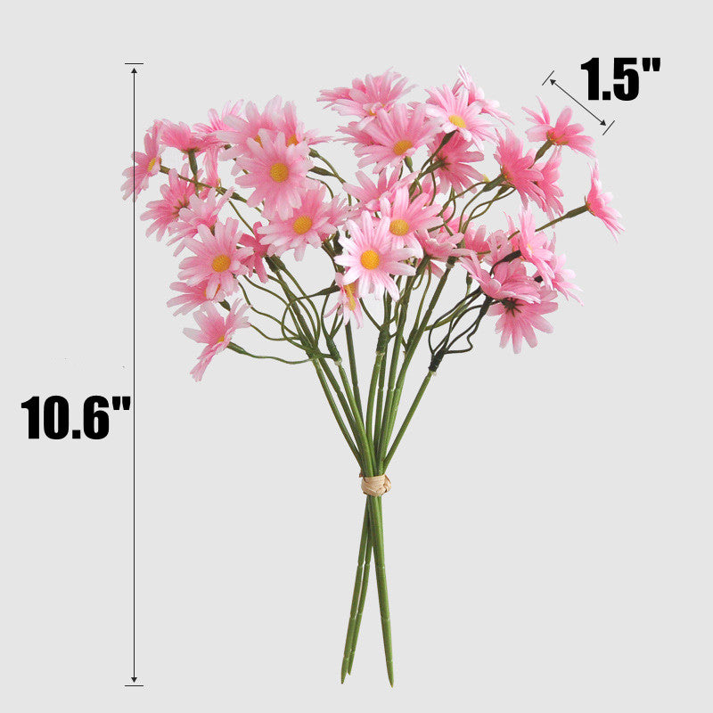 Bulk 10.6" Daisy Stems Lifelike Silk Floral Arrangements for Weddings Crafts DIY Wholesale