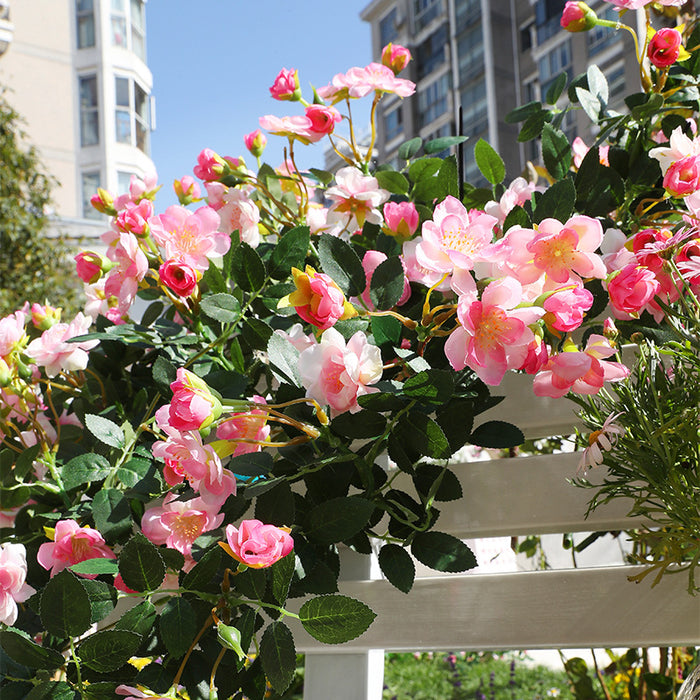 Bulk 6FT Begonia Flower Garland UV Resistant Outdoors Flowers for Garden Wholesale