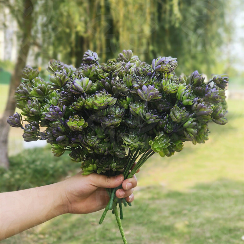 Lot de 8 plantes succulentes artificielles pour l'extérieur en gros 