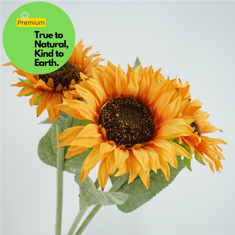 Premium Real Touch Sunflower Stem - 23.6"