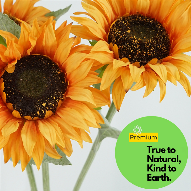 Premium Real Touch Sunflower Stem - 23.6"