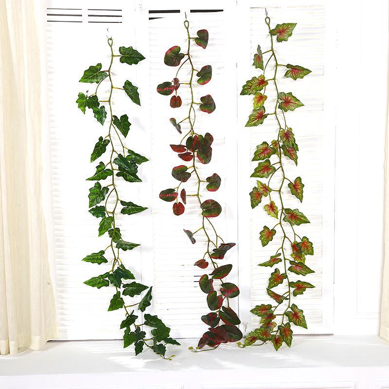 Bulk 10pcs 55ft in Total Faux Greenery Garland Tropical Leaves Garland for Outdoors and Indoors Wholesale