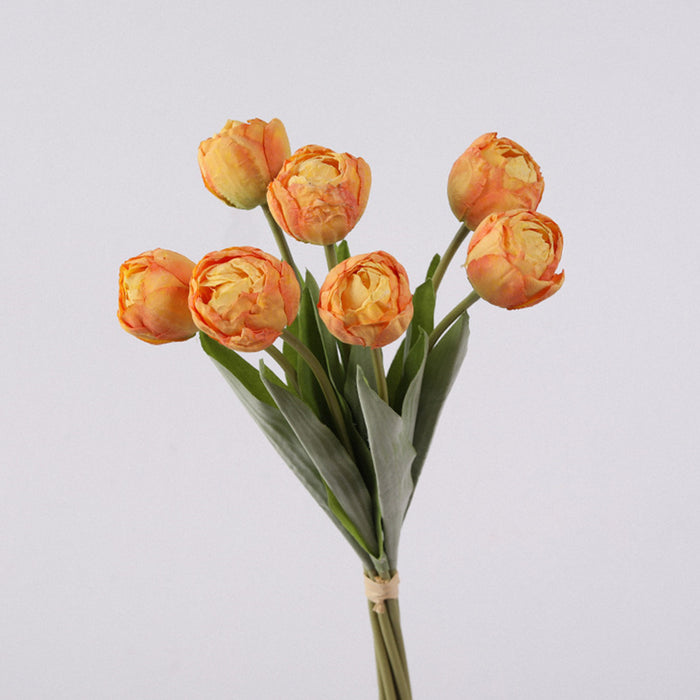 Bulk 17 inches Tall Retro Tulip Buds Bouquet Stems Silk Tulip Flowers Wholesale