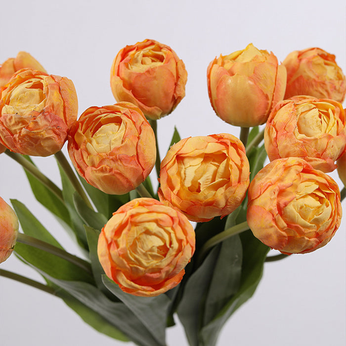 Bulk 17 inches Tall Retro Tulip Buds Bouquet Stems Silk Tulip Flowers Wholesale