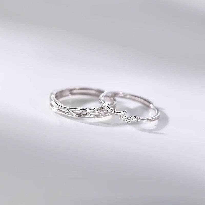 Bulk 4Pcs Valentine Gift Jewelry Ring with Preserved Rose Gifts and Cards Wholesale