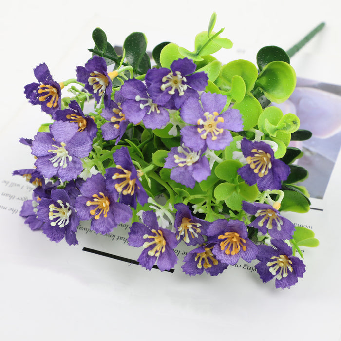 Fleurs artificielles Oxalis en vrac de 10 pouces, plantes d'extérieur résistantes aux UV, vente en gros 