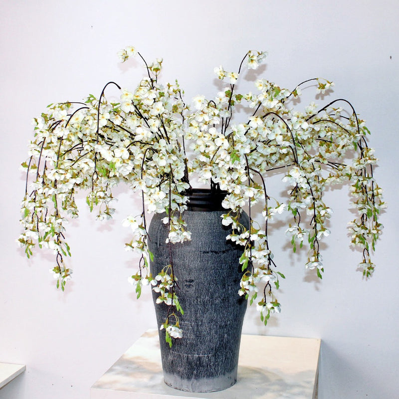 Bulk 43" Extra Long Weeping Cherry Blossom Branch Faux Spring Flowers Wholesale