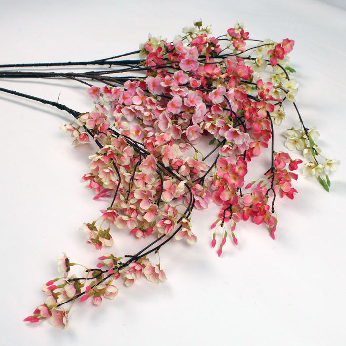 Bulk 43" Extra Long Weeping Cherry Blossom Branch Faux Spring Flowers Wholesale