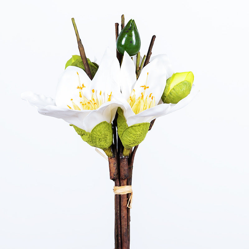 Bouquet de fleurs artificielles en kapok de 12 po en vrac, centre de table, arrangement floral en gros