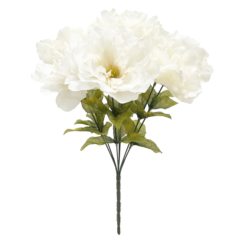 Bulk Artificial Peony Bush Bouquet - Fall Decor, Faux Flower Arrangement for Autumn Home Decoration Whoelsale